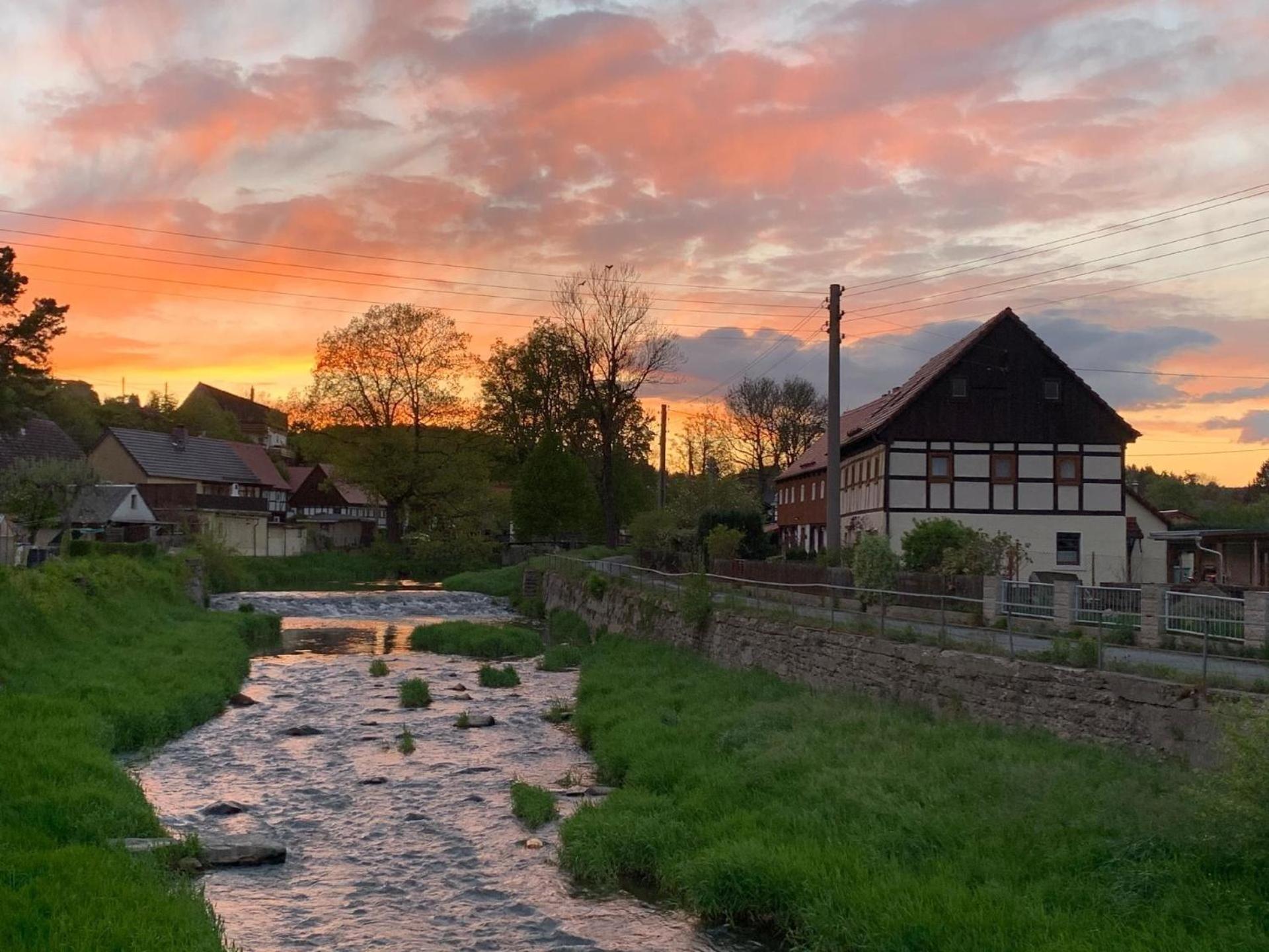 Ferienhaus In Grossschoenau Mit Grosser Terrasse Villa Luaran gambar